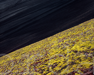 Volcano slopes, near Mount Hekla